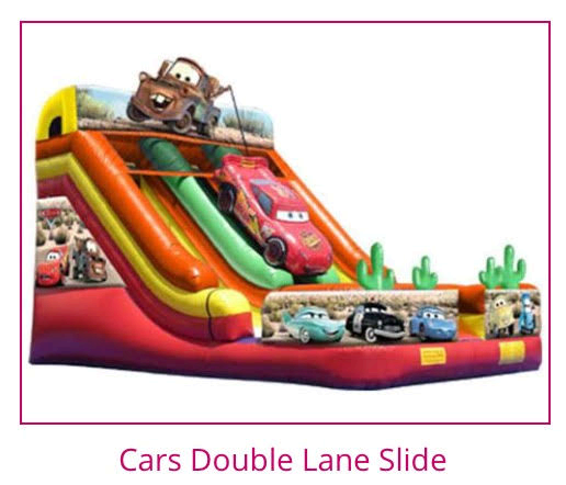Cars double lane dry slide Cars double lane dry slide